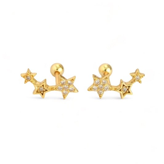 Aretes Triple Estrellas